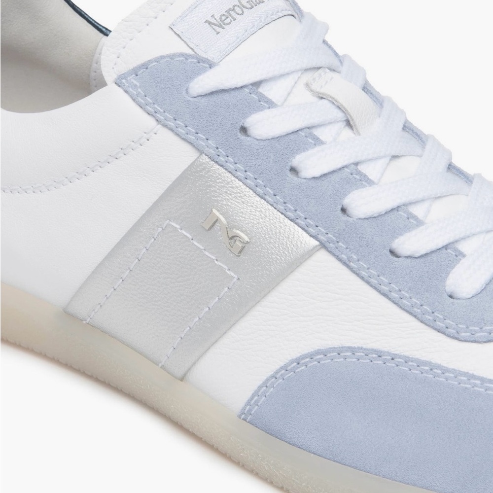 Nero Giardini Mixed Leather Low-Top Sneakers - Picture 5 of 5